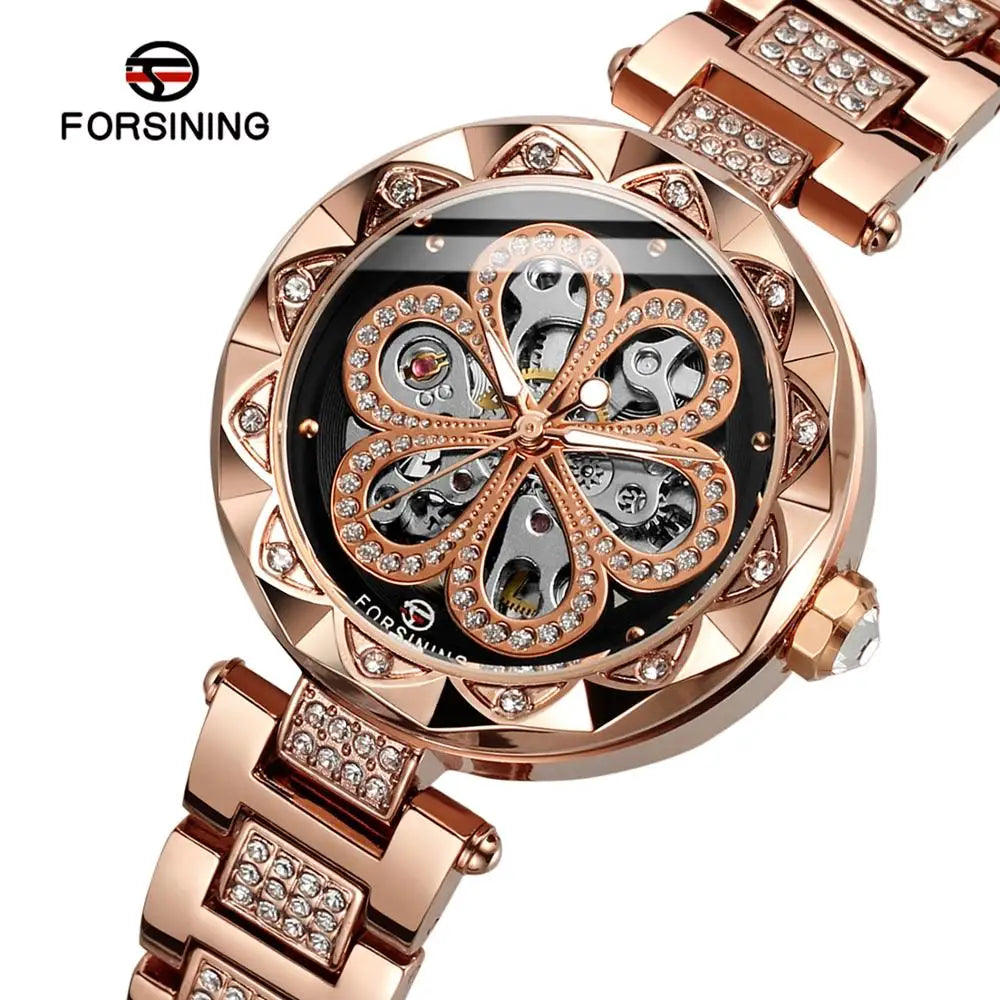 2024 Fashion Lady Watch With Luxury Design Automatic Movement Stainless Steel