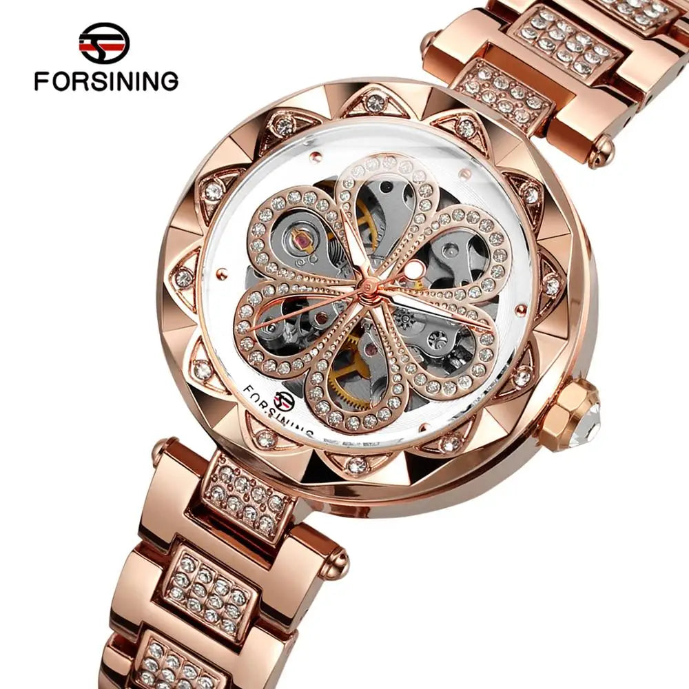 2024 Fashion Lady Watch With Luxury Design Automatic Movement Stainless Steel