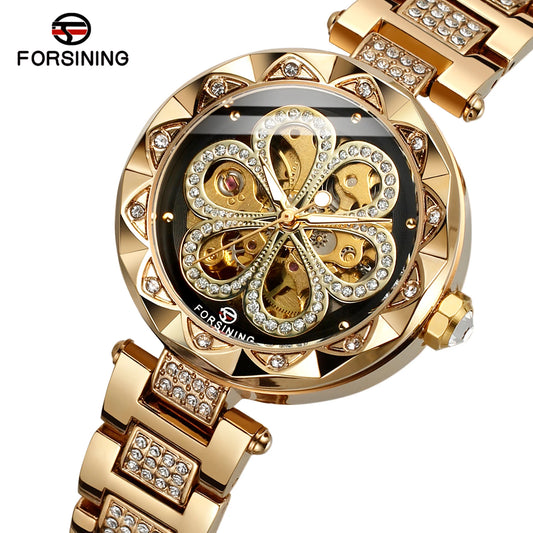 2024 Fashion Lady Watch With Luxury Design Automatic Movement Stainless Steel