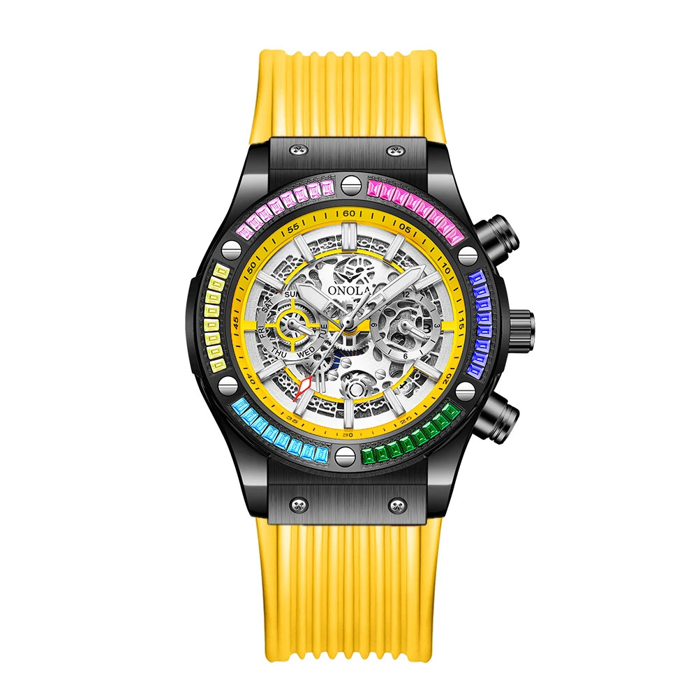 ONOLA 6841 Automatic Mechanical Top Selling Watch Man Watches Man Brand  Luxury New Model Automatic Mechanical Watch Man