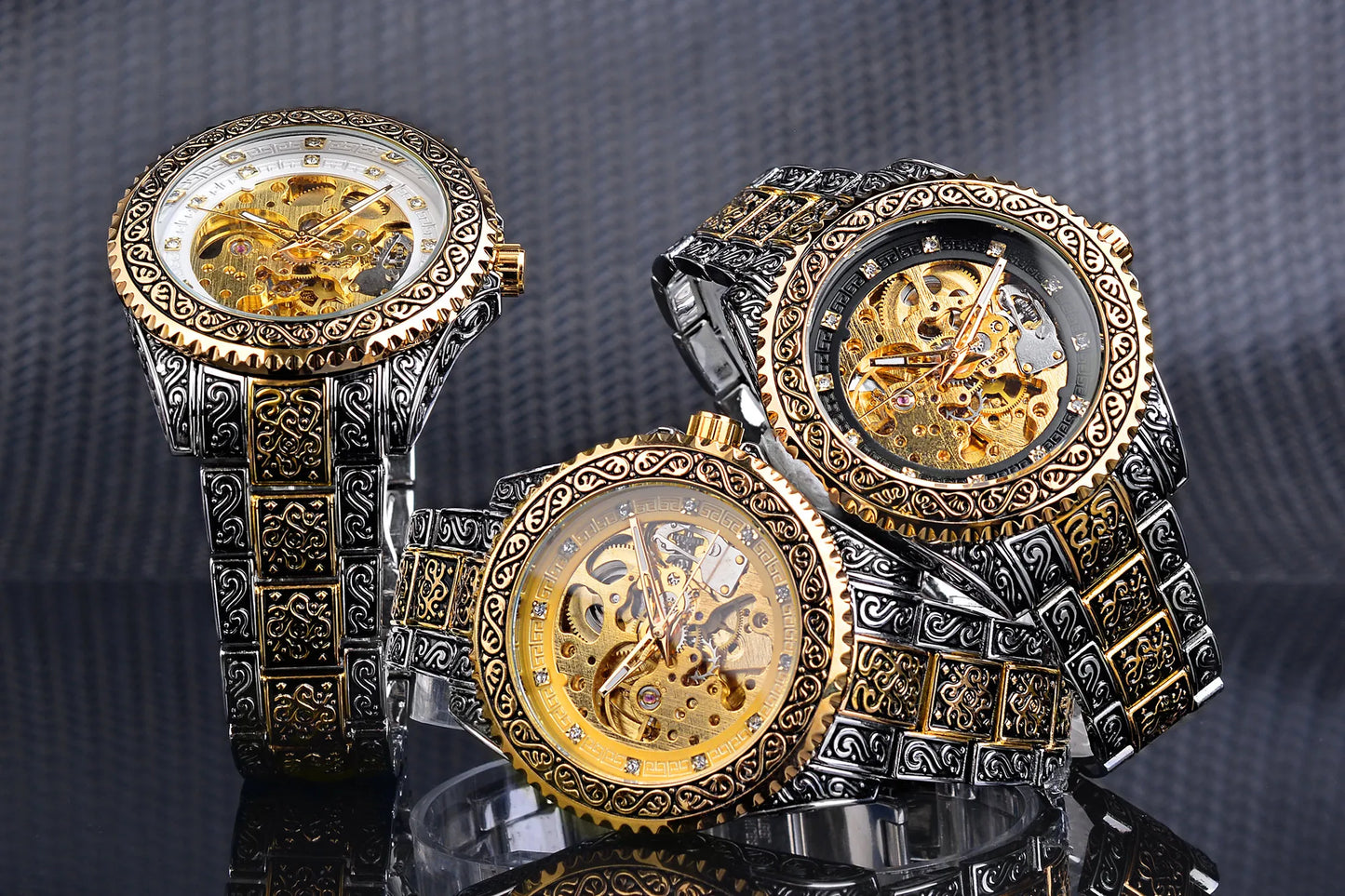 2022 Forsining New Arrive Men Mechanical Watch Fashion Luminous Diamond Automatic Watches Luxury Wristwatches Relogio Masculino