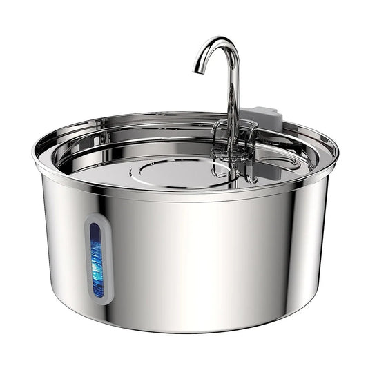 Cat Water Fountain 3.2L Upgraded Stainless Steel Pet Water Fountain Automatic Cat Drinking Water Bowl Dispenser