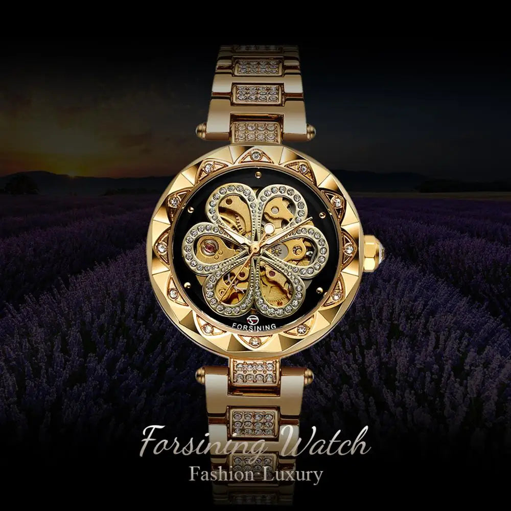 2024 Fashion Lady Watch With Luxury Design Automatic Movement Stainless Steel