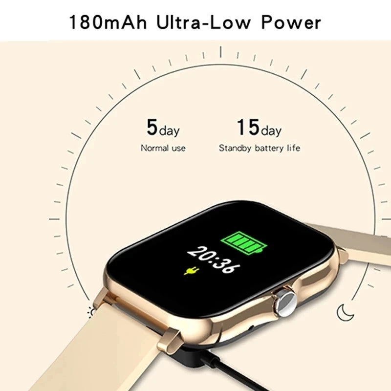 GT20 Smart Watch Men Women BT Call 1.69 Inch Big Screen Sport Heart Rate Monitor Smartwatch Sports Watches Clock for Girl Boy