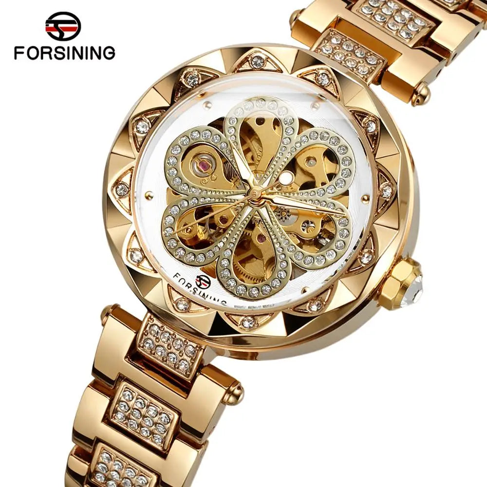 2024 Fashion Lady Watch With Luxury Design Automatic Movement Stainless Steel