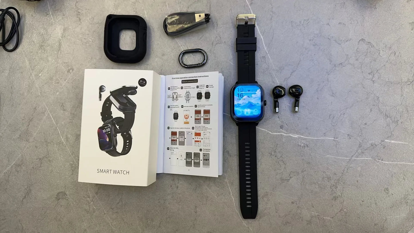 Smartwatch Sports Data Modes Blue Tooth Call Local Music Playback Link Earphone Heart Rate Blood Pressure Smart Watch