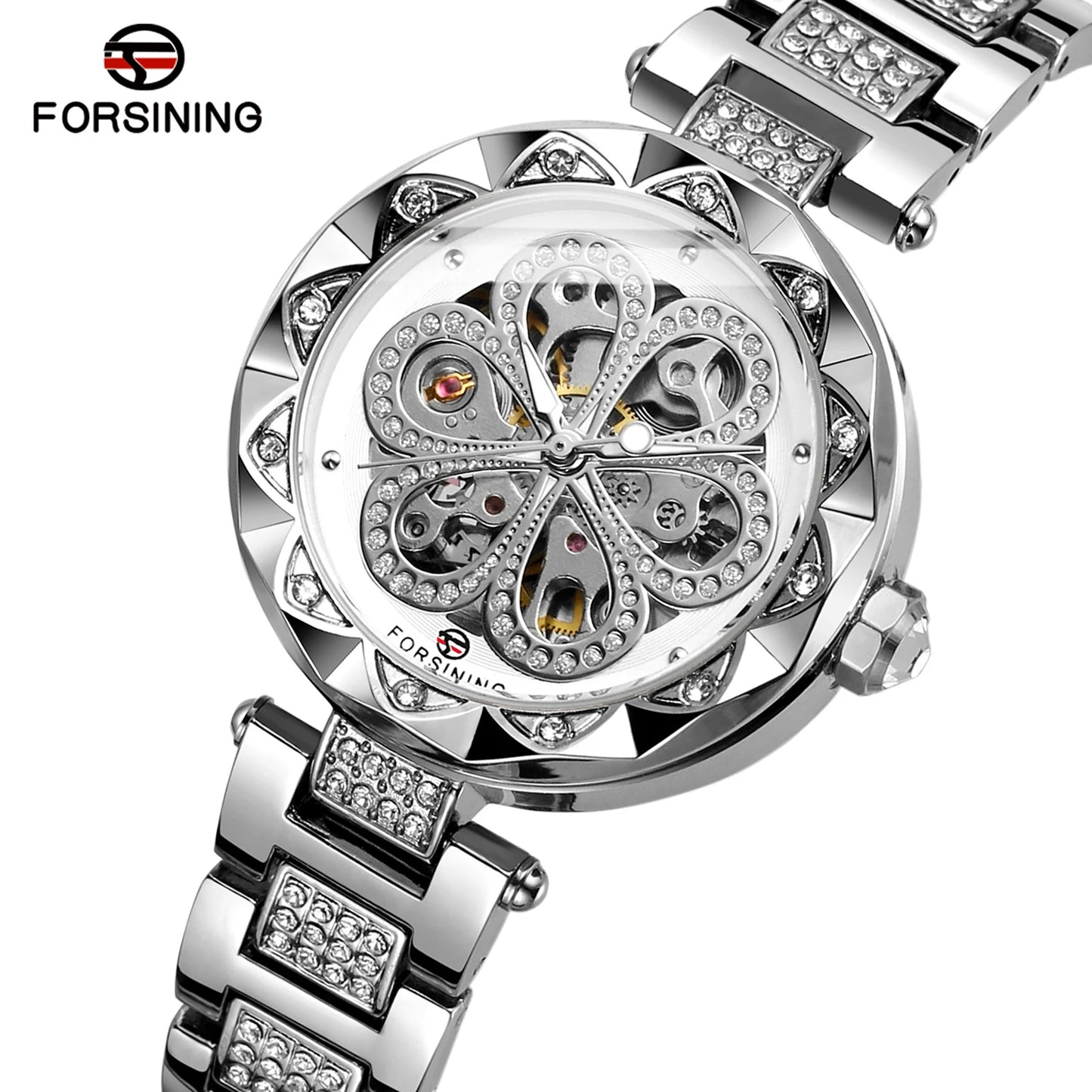 2024 Fashion Lady Watch With Luxury Design Automatic Movement Stainless Steel