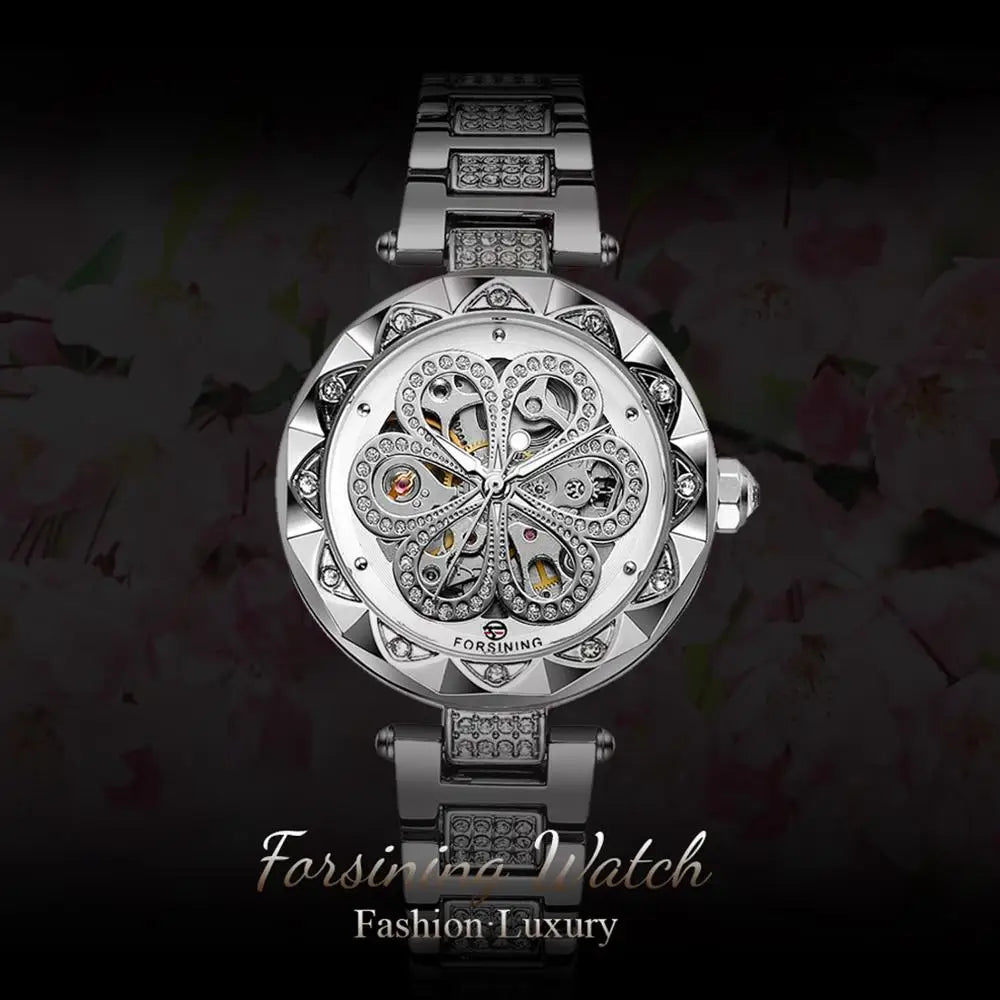 2024 Fashion Lady Watch With Luxury Design Automatic Movement Stainless Steel