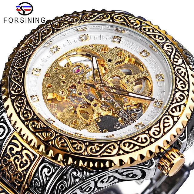 2022 Forsining New Arrive Men Mechanical Watch Fashion Luminous Diamond Automatic Watches Luxury Wristwatches Relogio Masculino