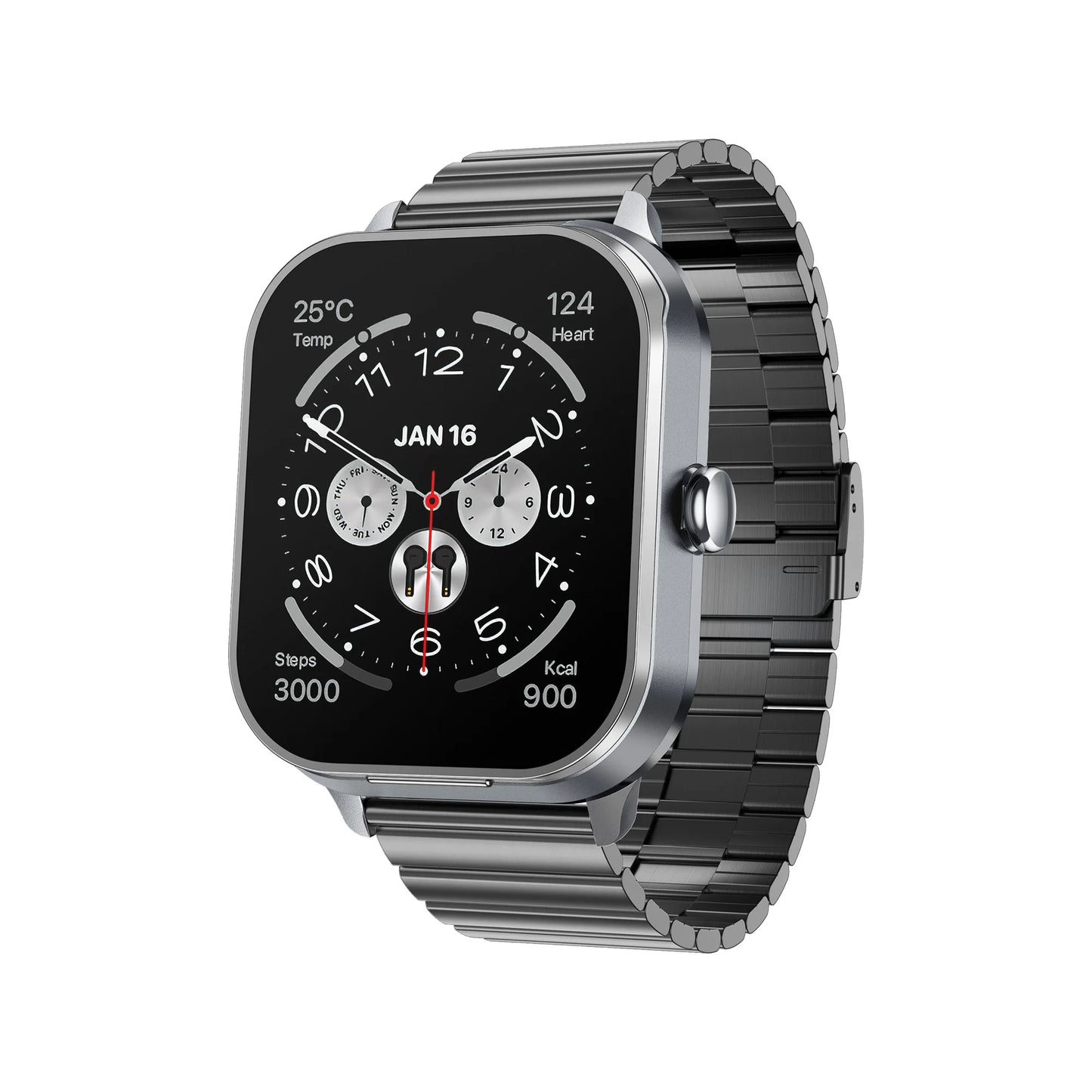 Smartwatch Sports Data Modes Blue Tooth Call Local Music Playback Link Earphone Heart Rate Blood Pressure Smart Watch