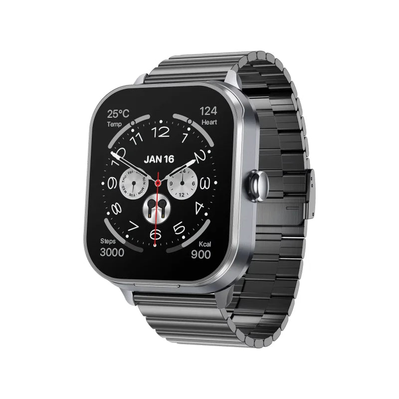 2025 Fashion Smart Watch with TWS Earphone 2in1 BT Music Heart Rate Health Monitoring Sport Relojes NFC Smartwatch for Men