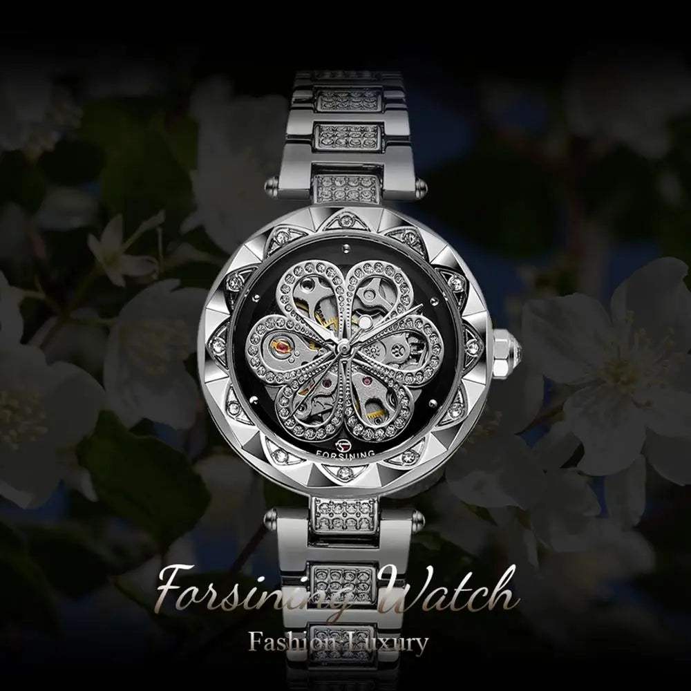 2024 Fashion Lady Watch With Luxury Design Automatic Movement Stainless Steel