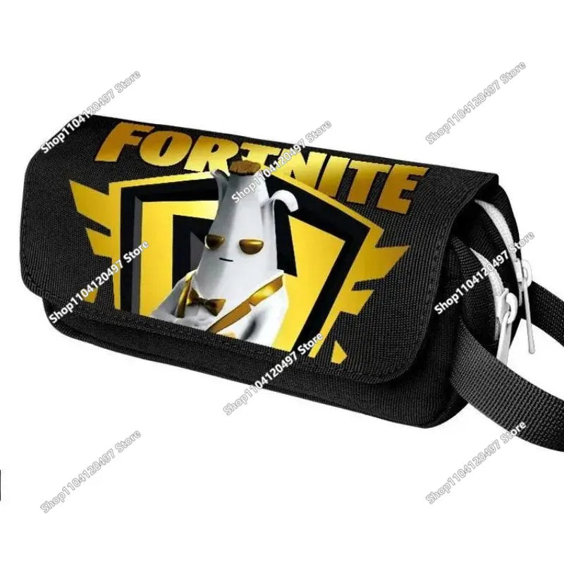 Shooting Game Pencilcase FORTNITED Boy Large Capacity Waterproof Pencil Pouch Office Stationary Gift Toy
