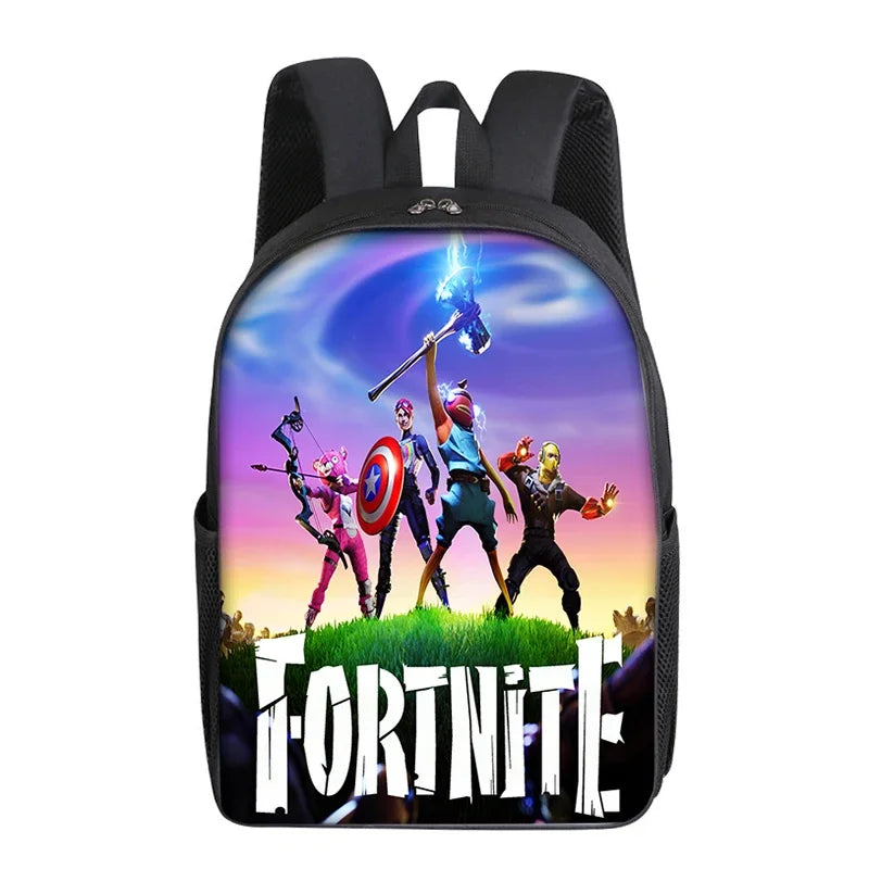 Fortnites Schoolbag Knapsack Backpack Fortress Night Student Supplies Large Capacity Wear Resistant Watertight Boy Birthday Gift