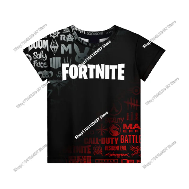 Christmas Fortnite T-shirt Tees X Lord T Shirt Triggerfish Battle Royale Game Kids Men Women Harajuku Teen Clothes