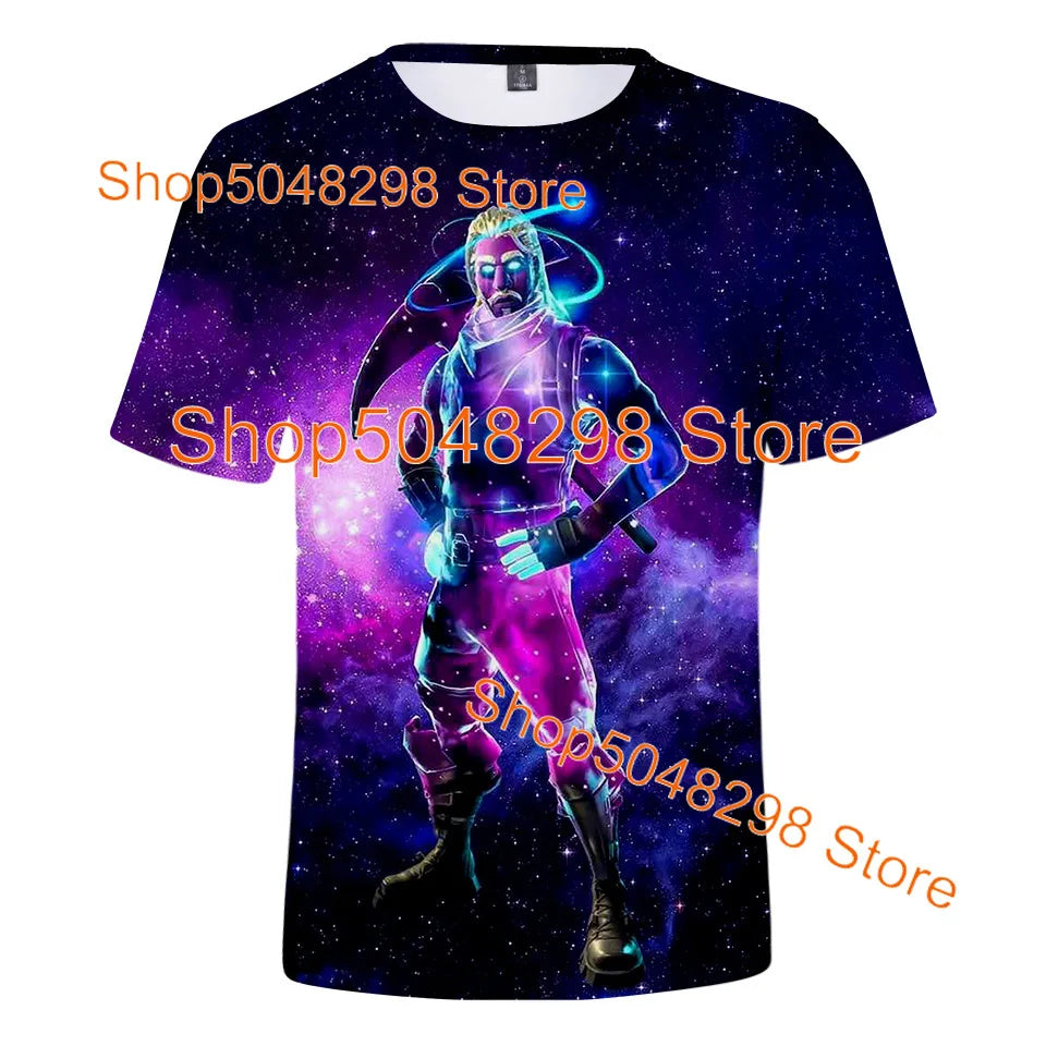 Bushranger Fortnite T Shirt for Kids 3D Print Banana Peely T-shirt Men Women's Tee Battle Royale Game Summer Tops Birthday Gifts