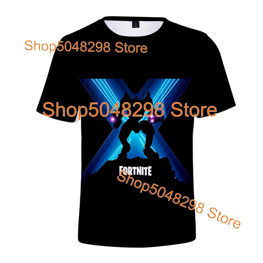 Bushranger Fortnite T Shirt for Kids 3D Print Banana Peely T-shirt Men Women's Tee Battle Royale Game Summer Tops Birthday Gifts