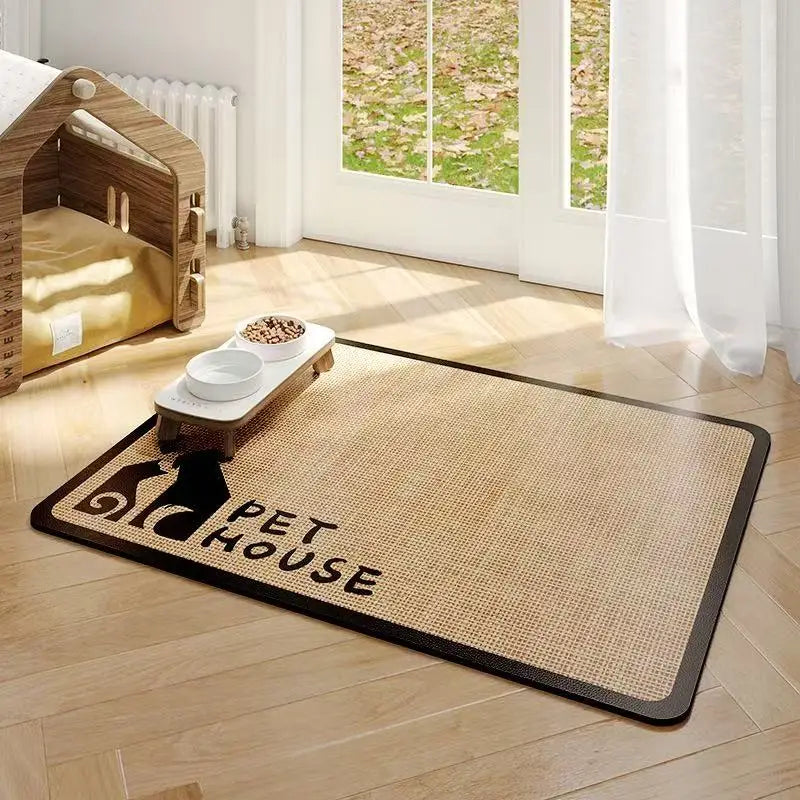 VIKAMA diatom mud pet dining area cat and dog placemat, water-absorbing, anti-slip feeding, splash-proof pad, pet supplies