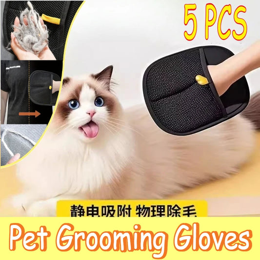 Pet Hair Remover Glove Static Dedusting Brush Pet Hair Remover Brush Removing Dog Cat Hair From Sofa Carpet Clothes Tool Supplie