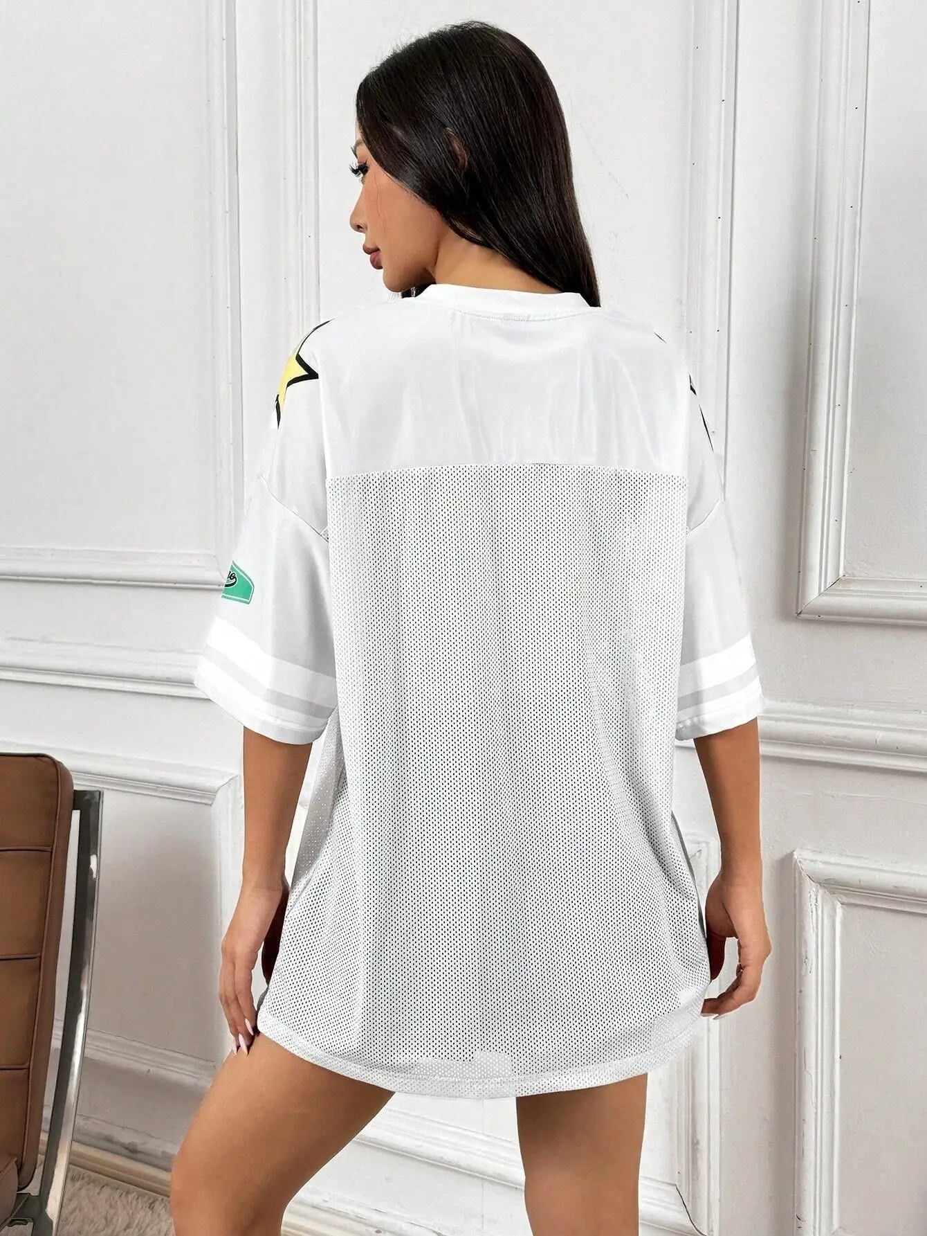 Lady Pink European and American Fashionable Loose Casual Street Printed Sportswear Tops Summer Girl Style Short Sleeved T-shirt