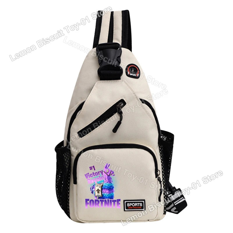 Fortnites Series Chest Bag Hot Game Student Shoulder Bag Multifunctional Fashion Women Man Small Backpack Funny Birthday Gifts