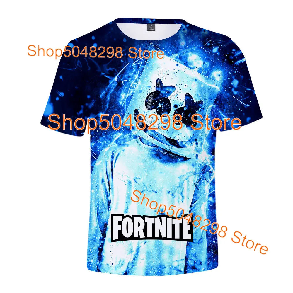 Bushranger Fortnite T Shirt for Kids 3D Print Banana Peely T-shirt Men Women's Tee Battle Royale Game Summer Tops Birthday Gifts