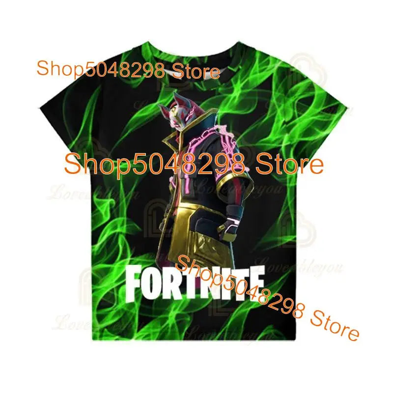 Peely Fortnited 8 To 19 Years Kids T Shirt Battle Royale Cartoon Tops Teen Clothes Men Women Hero 3D Printed T-shirt Boys Girls