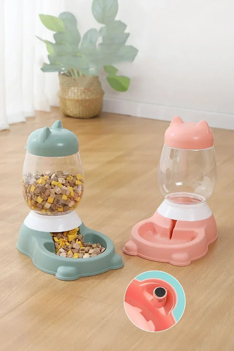Dog Food Water Bowl Automatic Feeder Dispenser for Cat Dog Bulldog Large Capacity Pet Drinking Bowl Cat Supplies