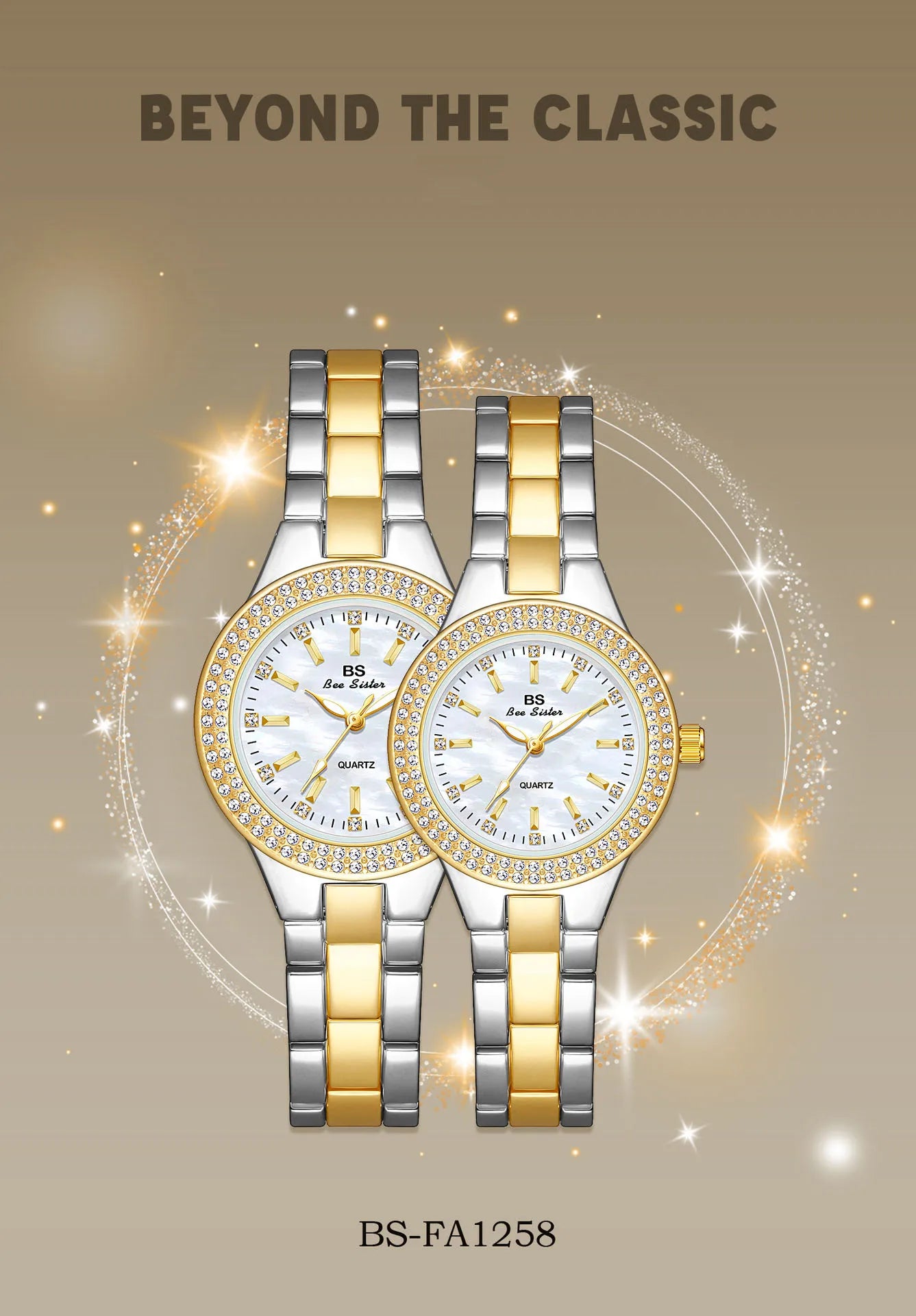 UTHAI Women Watch Classic Light Luxury Brand Temperament Waterproof Gold Metal Bracelet Ladies Fashion Quartz Wristwatches Gift
