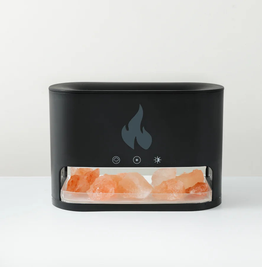 Flame Essential Oils Scent Defuser Ultrasonic Cool Mist Led Simulation 3D Fire Flame Effect Aroma Air Humidifiers Diffusers
