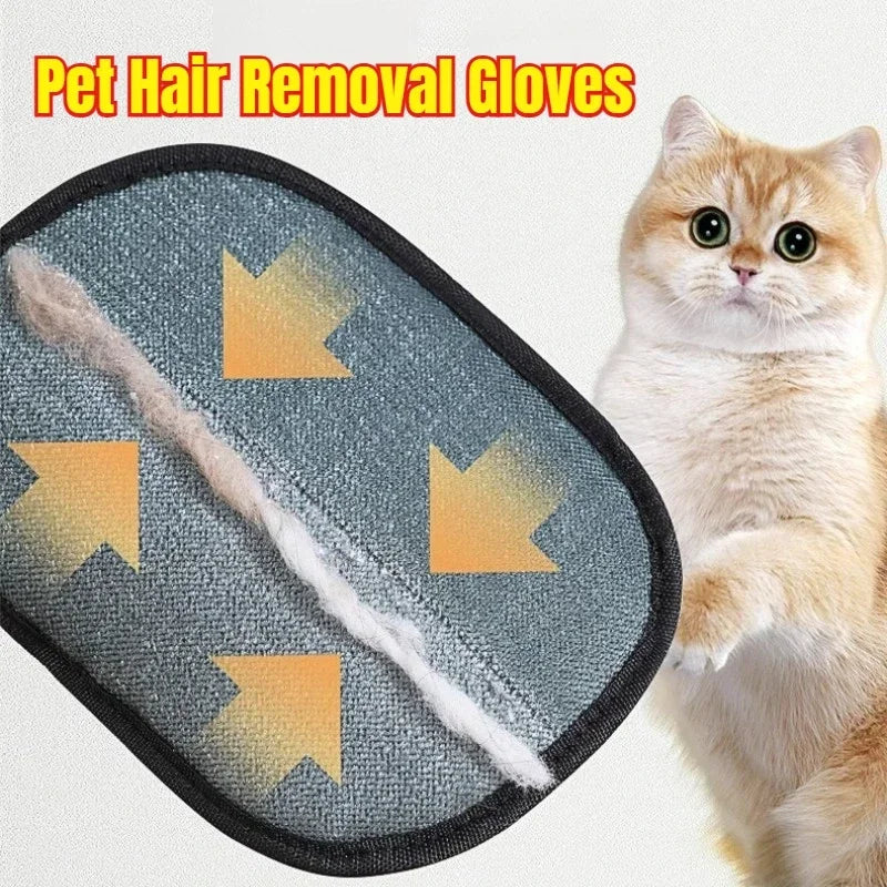 Pet Hair Remover Glove Static Dedusting Brush Pet Hair Remover Brush Removing Dog Cat Hair From Sofa Carpet Clothes Tool Supplie