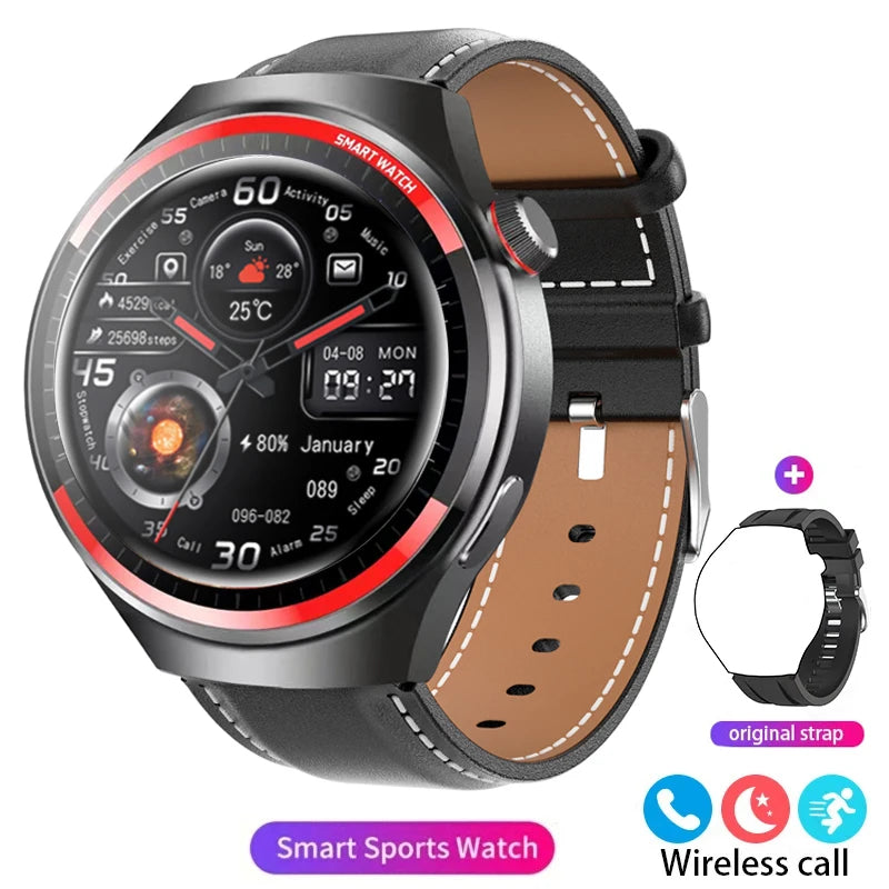 2024 AMOLED 1.43-inch Large Screen Dual-Mode Bluetooth Calling Smart Watch Sports  Health Monitoring Voice Assistant Smartwatch