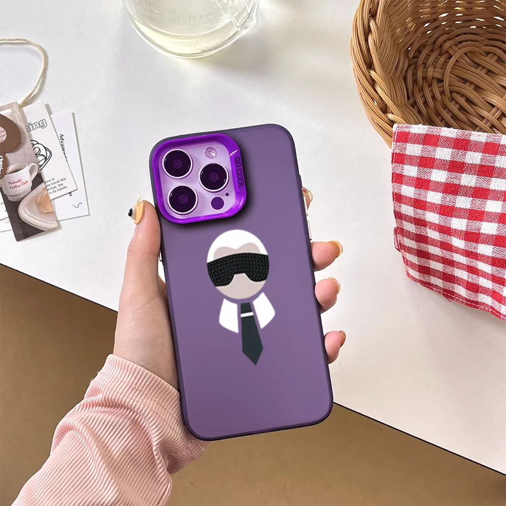 Phone Case for iPhone 12 11 13 14 15 16 Max Pro Plus IMD Plating Cover Famous Designer Head Portrait