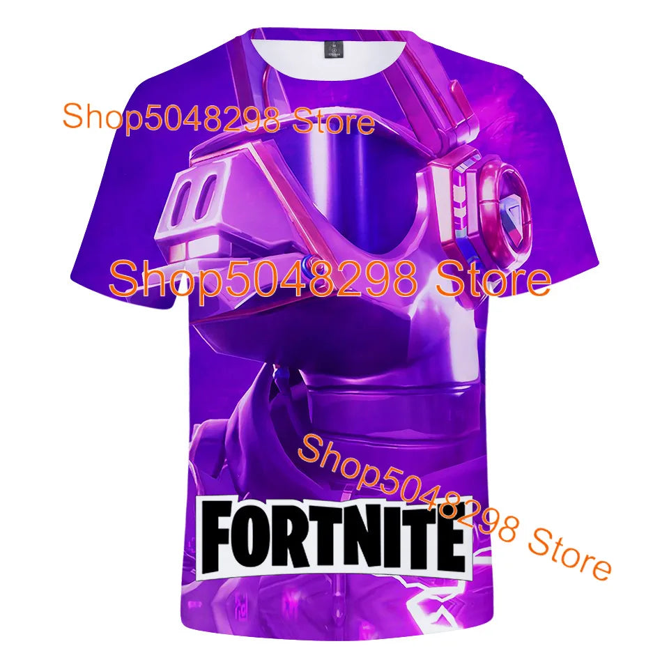 Bushranger Fortnite T Shirt for Kids 3D Print Banana Peely T-shirt Men Women's Tee Battle Royale Game Summer Tops Birthday Gifts