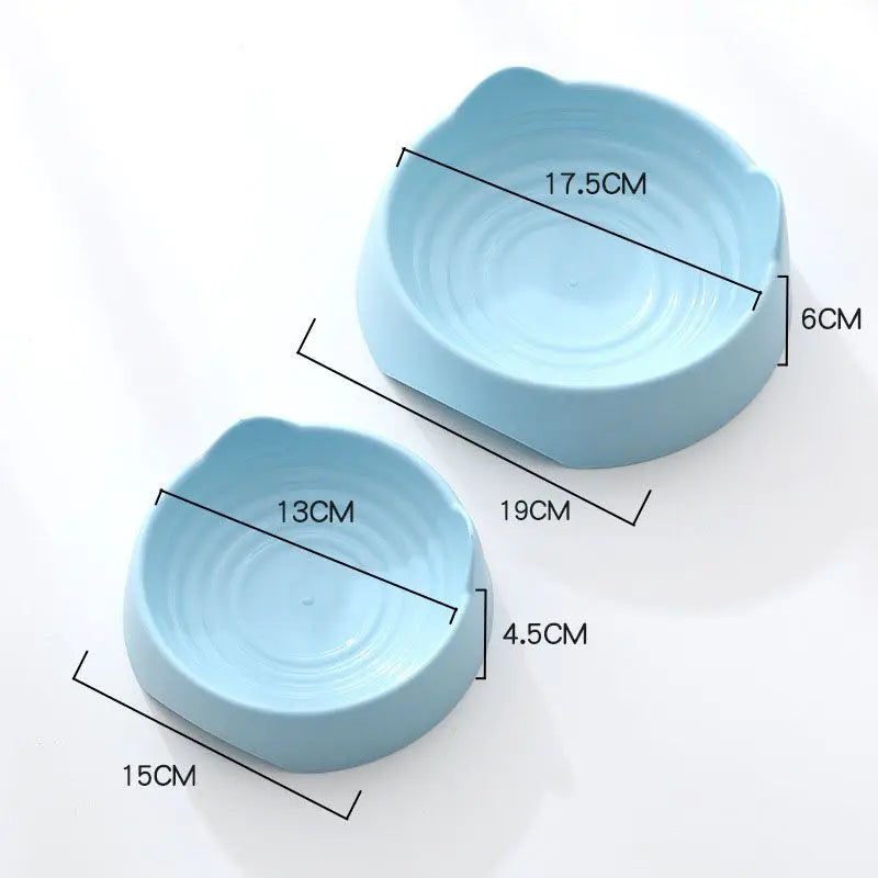 1-2Pcs Pet Dog Cat Food Bowl Cat Water Feeding Bowl Durable Plastic Standing Ear Threaded Pet Bowl Feeder Pets Accessories