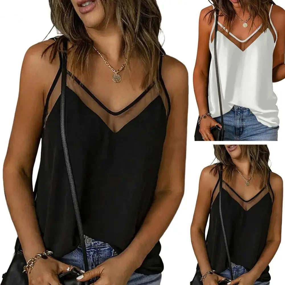 Chic Loose Tank Top Sleeveless Daily Wear Moisture Wicking Base Layer Women Vest