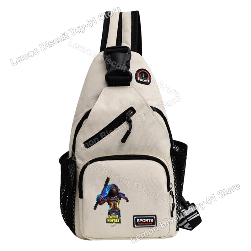Fortnites Series Chest Bag Hot Game Student Shoulder Bag Multifunctional Fashion Women Man Small Backpack Funny Birthday Gifts