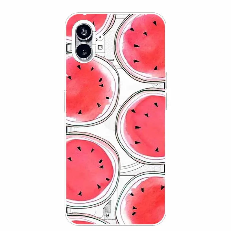 For Nothing Phone 1 2 Case Silicone Soft Cute Transparent Coque for Nothing Phone (2) TWO One Protective Funda Clear TPU Covers