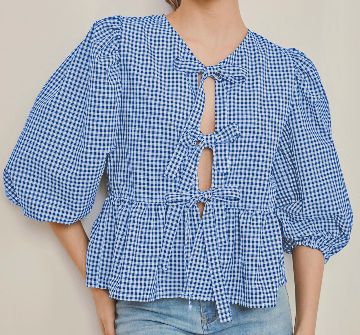 Women Y2K Peplum Tops Puff Short Sleeve Tie Up Blouse Shirt Summer Going Out Cute Babydoll Top Ruffle Hem Y2k Tops