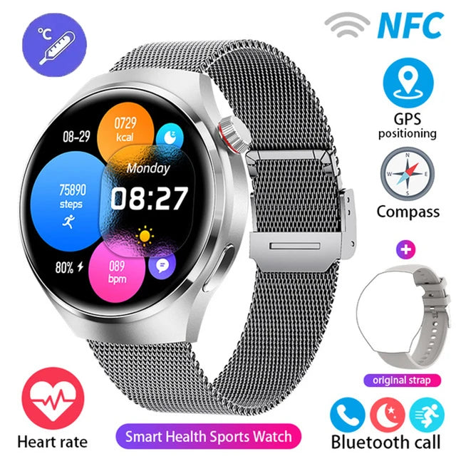 New GPS Smart Watch Men For Huawei Watch 4 Pro 360*360 HD Screen Heart rate Bluetooth Call IP68Waterproof Sports Smartwatch 2025