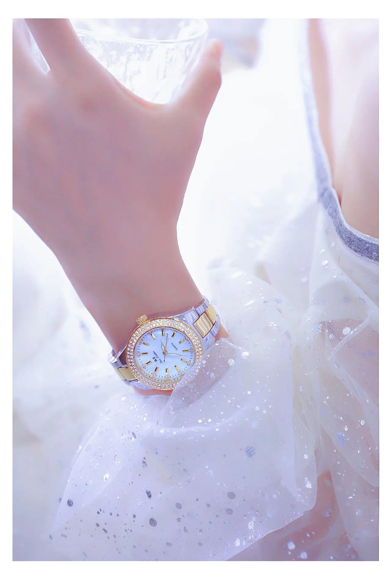 Women Wrist Watches For Ladies Dress Gold Watch Crystal Diamond Women Watches Stainless Steel Silver Clock Montre Femme