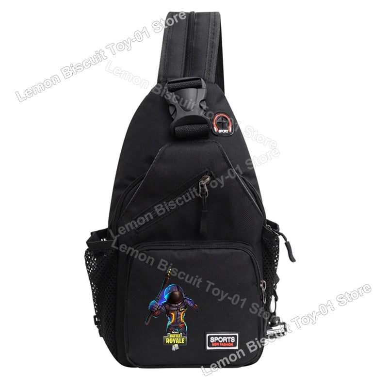 Fortnites Series Chest Bag Hot Game Student Shoulder Bag Multifunctional Fashion Women Man Small Backpack Funny Birthday Gifts