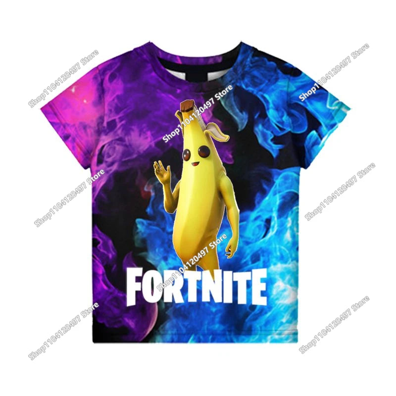Christmas Fortnite T-shirt Tees X Lord T Shirt Triggerfish Battle Royale Game Kids Men Women Harajuku Teen Clothes