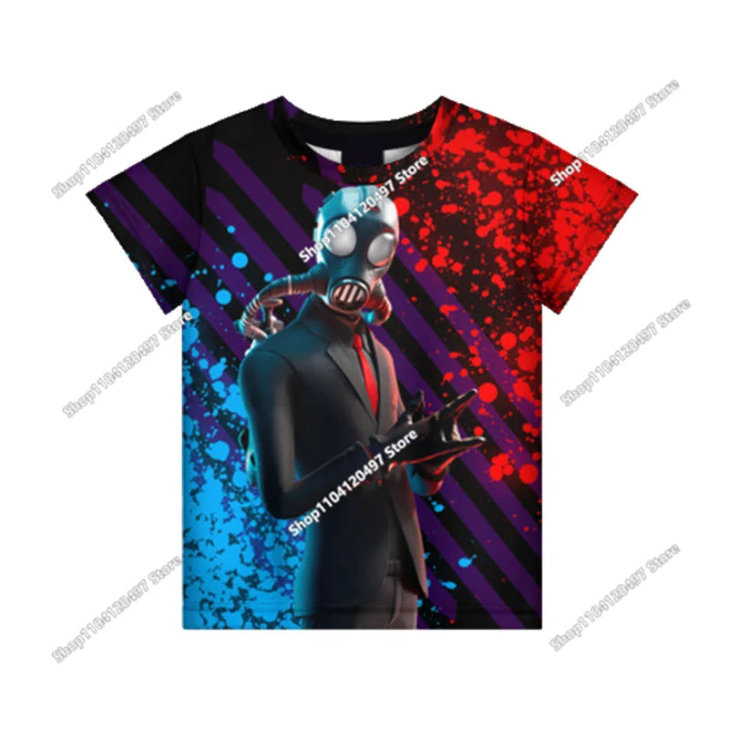 Christmas Fortnite T-shirt Tees X Lord T Shirt Triggerfish Battle Royale Game Kids Men Women Harajuku Teen Clothes