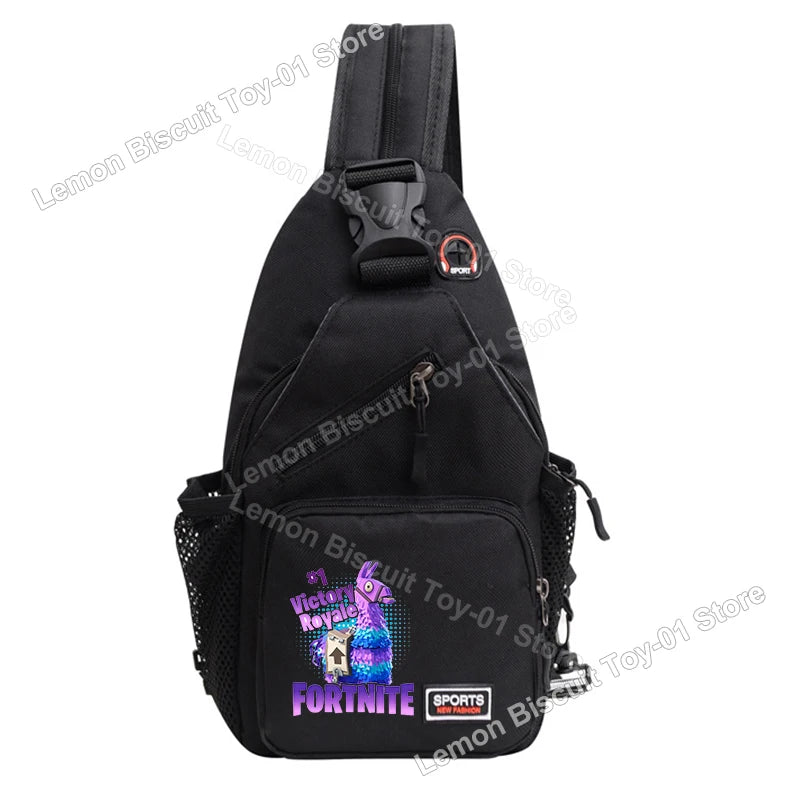 Fortnites Series Chest Bag Hot Game Student Shoulder Bag Multifunctional Fashion Women Man Small Backpack Funny Birthday Gifts