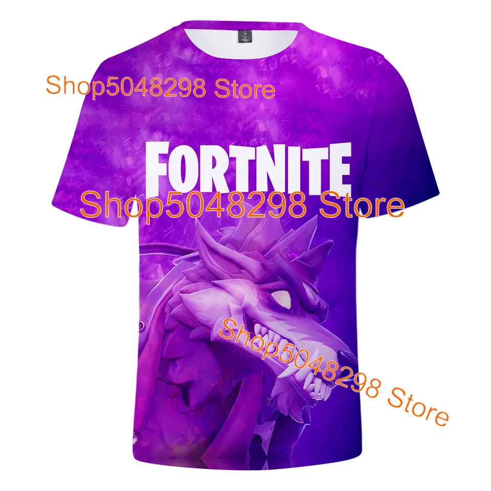 Bushranger Fortnite T Shirt for Kids 3D Print Banana Peely T-shirt Men Women's Tee Battle Royale Game Summer Tops Birthday Gifts