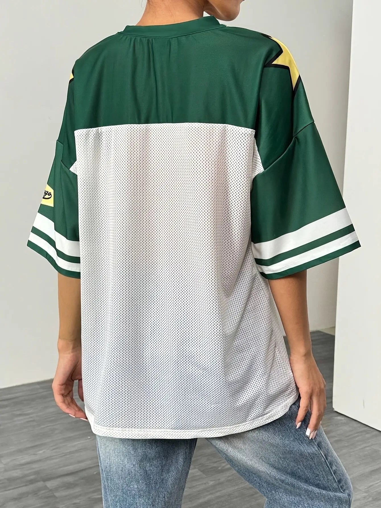 Lady Pink European and American Fashionable Loose Casual Street Printed Sportswear Tops Summer Girl Style Short Sleeved T-shirt