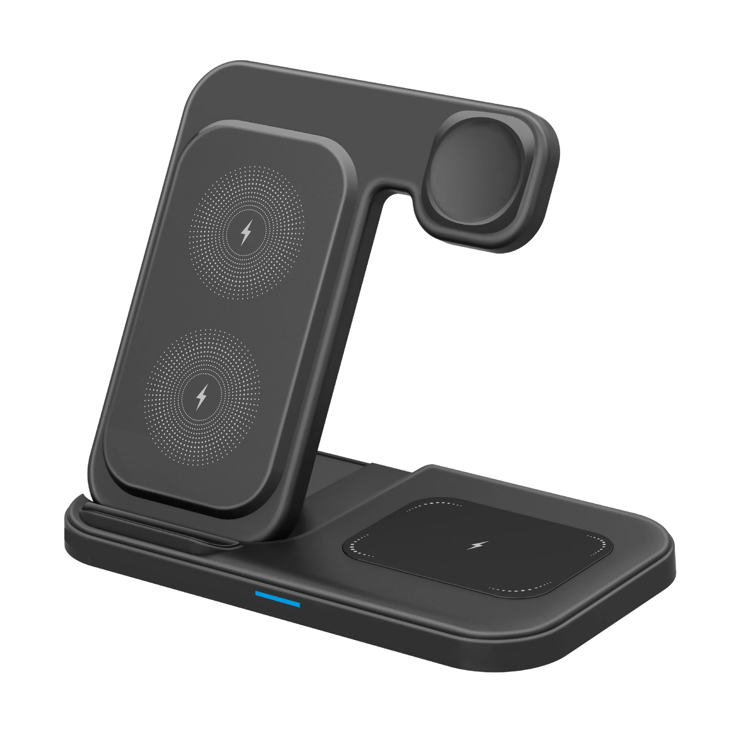 15W 3 in 1 Wireless Charger Fold Phone Chargers Desktop Charging Dock For iPhone 16-12 Pro iWatch 10~2 SE AirPods 4/3 Pro 2/1