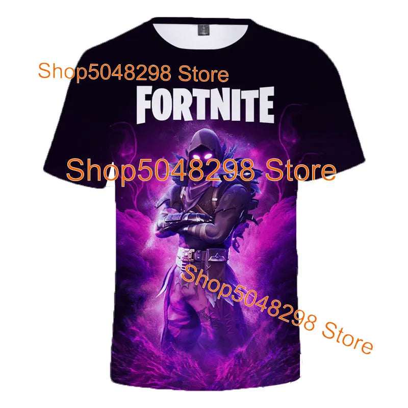 Bushranger Fortnite T Shirt for Kids 3D Print Banana Peely T-shirt Men Women's Tee Battle Royale Game Summer Tops Birthday Gifts