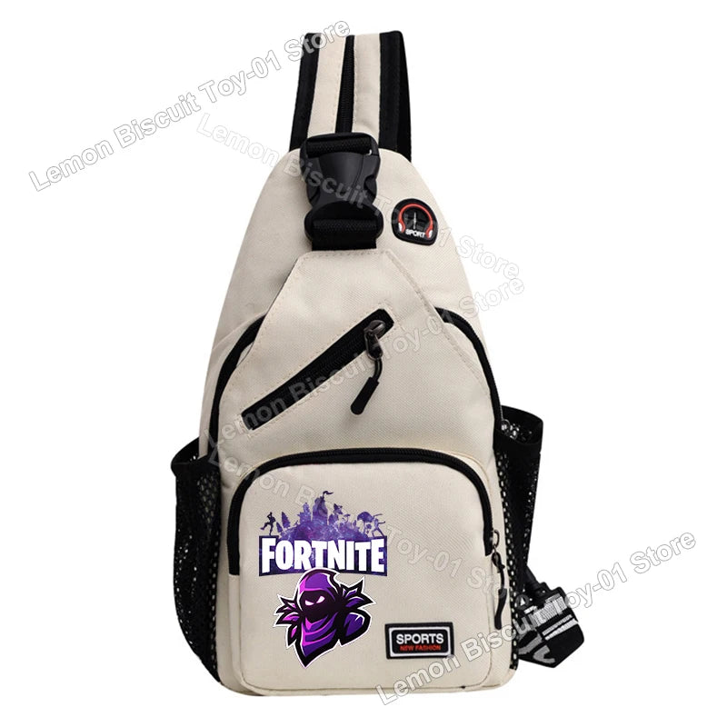 Fortnites Series Chest Bag Hot Game Student Shoulder Bag Multifunctional Fashion Women Man Small Backpack Funny Birthday Gifts